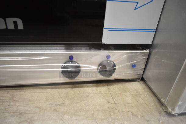 BRAND NEW SCRATCH AND DENT! Turbofan Moffat E28M4 20MSERIES Stainless Steel Commercial Countertop Electric Powered Convection Oven. 220-240 Volts, 1 Phase.  - Image 3 of 6