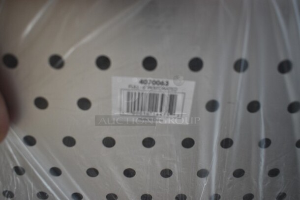 8 BRAND NEW SCRATCH AND DENT! Choice 4070063 Full Size 6" Deep Anti-Jam Perforated Stainless Steel Steam Table / Hotel Pan - 24 Gauge. 8 Times Your Bid!  - Image 3 of 3