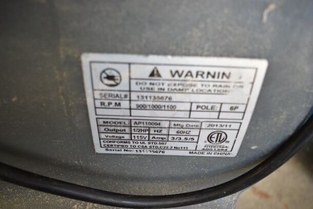 AP110004 Gray Poly Floor Fan. - Image 6 of 6