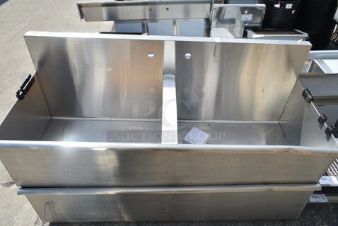 BRAND NEW SCRATCH AND DENT! Stainless Steel Commercial 2 Bay Sink. No Legs. 