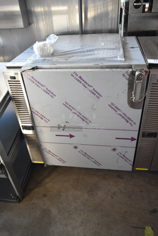 BRAND NEW! 2020 Glastender C1SL28 Stainless Steel Commercial Single Door Cooler. 115 Volts, 1 Phase. Tested and Working! - Image 2 of 6