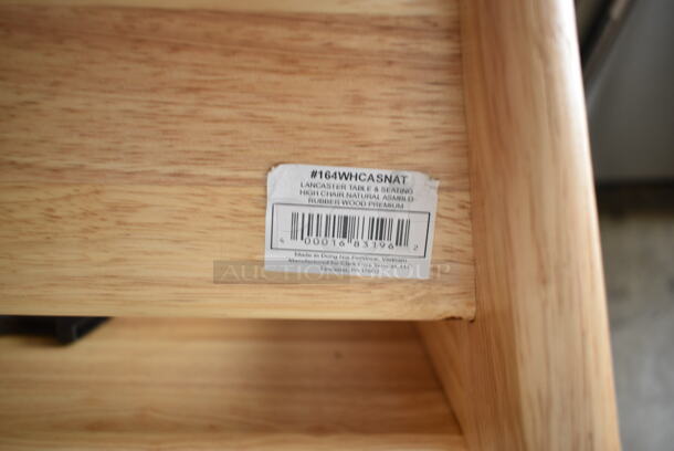 BRAND NEW SCRATCH AND DENT! Lancaster Table & Seating 164WHCASNAT Wooden High Chair.  - Image 4 of 5