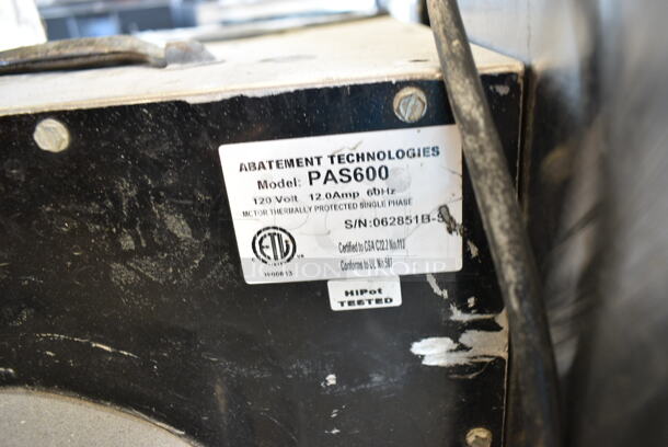 Abatement Technologies PAS600 Metal Commercial Air Scrubber / Smoke Eater. 120 Volts, 1 Phase.  - Image 6 of 6