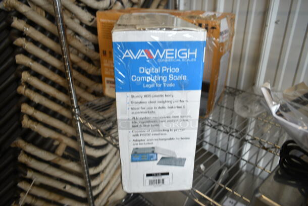 BRAND NEW SCRATCH AND DENT! AvaWeigh 334PCS15 15 lb. Digital Price Computing Scale. Tested and Working! - Image 4 of 5