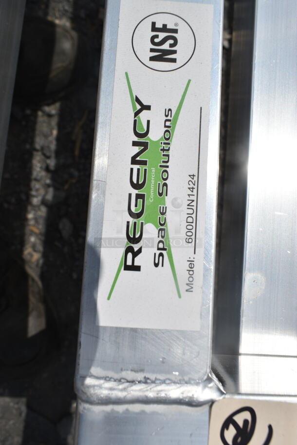 2 BRAND NEW SCRATCH AND DENT! Items Including Regency 600DUN122048 48" x 20" x 12" Aluminum Dunnage Rack - 1685 lb. Capacity and Regency 600DUN1424 24" x 14" x 8" Aluminum Dunnage Rack - 1300 lb. Capacity. 2 Times Your Bid! - Image 4 of 4