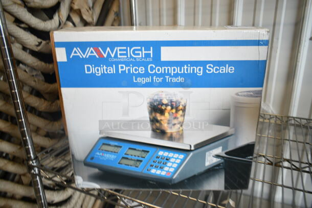 BRAND NEW SCRATCH AND DENT! AvaWeigh 334PCS15 15 lb. Digital Price Computing Scale. Tested and Working! - Image 5 of 5