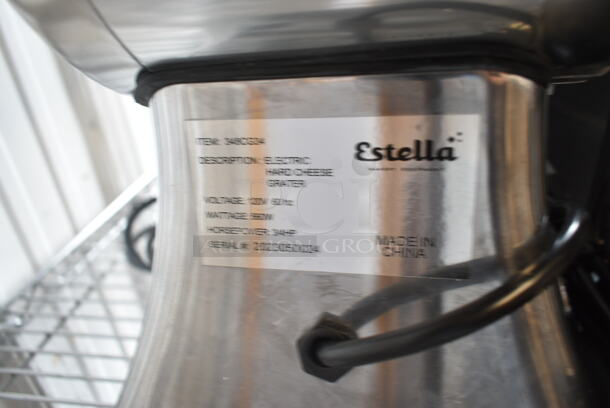 BRAND NEW SCRATCH AND DENT! Estella 348CG34 Stainless Steel Electric Hard Cheese Grater. 120 Volts, 1 Phase. Tested and Working! - Image 4 of 4