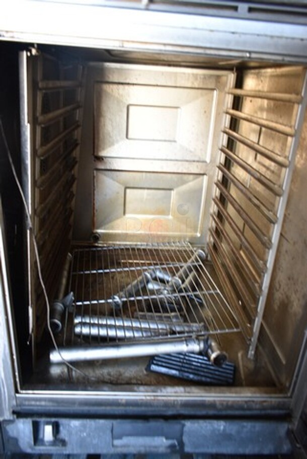 BRAND NEW SCRATCH AND DENT! 2021 Rational LM100EE Stainless Steel Commercial Electric Powered iCombi Convection Oven w/ Equipment Stand. 440/480 Volts, 3 Phase.  - Image 6 of 10