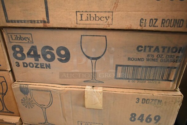 7 Boxes of 36 BRAND NEW IN BOX! Libbey 8469 Citation 6.5 oz Round Wine Glasses. 7 Times Your Bid! - Image 2 of 2