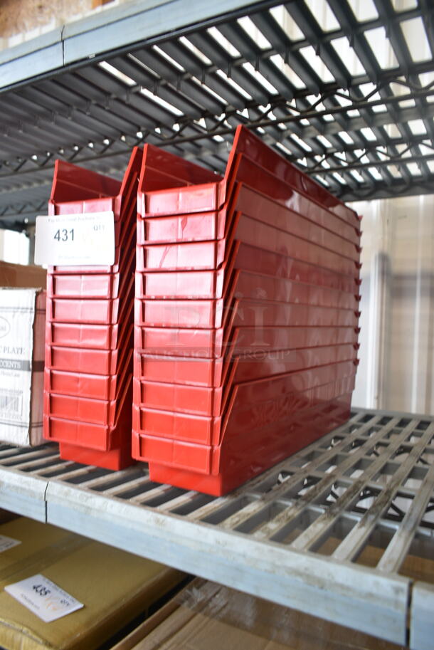 BRAND NEW SCRATCH AND DENT! Lot of 22 Items Including Red Poly Bins, 103BIBADAPTPEPSI Machine Adapter For Bag In Box - Pepsi, 382MNDRL Carnival King 10" Waffle Cone Mandrel - Image 6 of 7