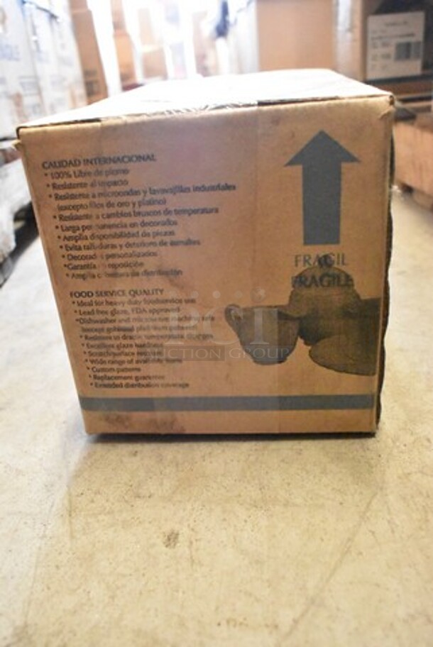 6 Boxes of 24 BRAND NEW! Steelite B061 P200 NR Plate 6-1/2" Red Checkerboard Rim. 6 Times Your Bid!  - Image 3 of 4