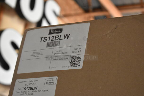 BRAND NEW IN BOX! Perlick TS12BLW Stainless Steel 12" Underbar Blender Station - Image 3 of 3