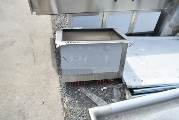 BRAND NEW SCRATCH AND DENT! Regency 600IB2418CP 18" x 24" Stainless Steel Drop-In Ice Bin with 7 Circuit Post-Mix Cold Plate. No Lid.  - Image 2 of 5