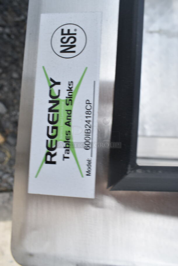 BRAND NEW SCRATCH AND DENT! Regency 600IB2418CP 18" x 24" Stainless Steel Drop-In Ice Bin with 7 Circuit Post-Mix Cold Plate. No Lid.  - Image 3 of 5