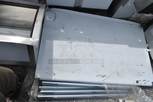 BRAND NEW SCRATCH AND DENT! Steelton 522ETSG30482 30" x 48" 18 Gauge 430 Stainless Steel Work Table with Undershelf and 2" Rear Upturn - Image 2 of 6