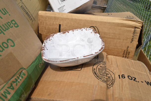 PALLET LOT of 15 BRAND NEW Boxes Including 395SP10 EcoChoice Compostable Sugarcane / Bagasse 10" x 10" Square Plate, 50016W Choice 16 oz. White Poly Paper Hot Cup - 1000/Case, 127PE409BULK Choice Translucent Deli Lid Flush Fit - 500/Case, 130BFORKWP Individually Wrapped Medium Weight Black Plastic Fork, 999PCC16 Choice 16 oz. Poly Paper Cold Cup - 50/Pack, 50016W White Poly Paper Hot Cup, 1340225.002 American Standard 1.0 GPM Deck-Mount Metering Faucet with 4" Centers. 15 Times Your Bid! - Image 8 of 12