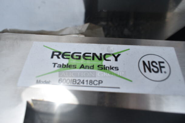 BRAND NEW SCRATCH AND DENT! Regency 600IB2418CP 18" x 24" Stainless Steel Drop-In Ice Bin with 7 Circuit Post-Mix Cold Plate. No Lid.  - Image 3 of 4