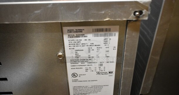 BRAND NEW SCRATCH AND DENT! 2023 Ice-O-MaticCIM1446HR6 Stainless Steel Commercial Half Dice Cube Ice Machine Head. 208-230 Volts, 1 Phase.  - Image 7 of 7