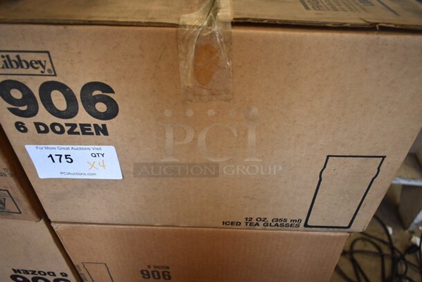 4 Boxes of 72 BRAND NEW! Libbey 906 12 oz Iced Tea Glasses. 4 Times Your Bid! - Image 3 of 4