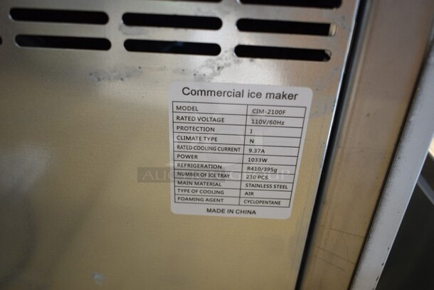 BRAND NEW SCRATCH AND DENT! CIM-2100F Stainless Steel Commercial 350lb/24h Ice Head. 110 Volts, 1 Phase. - Image 6 of 6