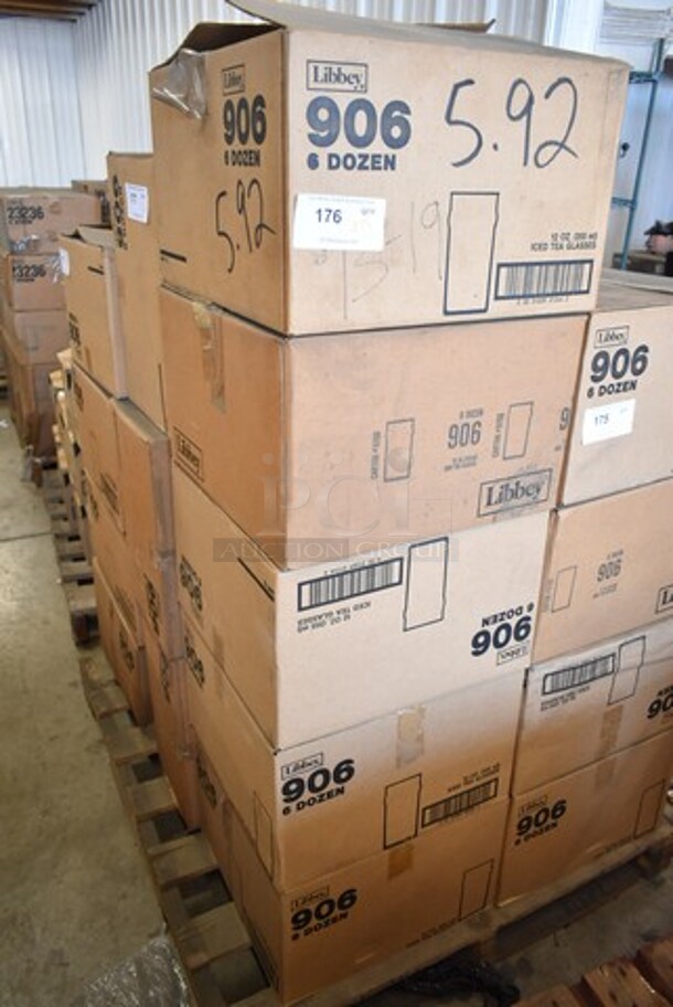 5 Boxes of 72 BRAND NEW! Libbey 906 12 oz Iced Tea Glasses. 5 Times Your Bid! - Image 1 of 3