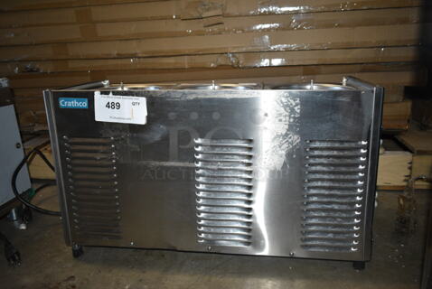Crathco D35-3 Stainless Steel Commercial Countertop Refrigerated Beverage Machine Base. 115 Volts, 1 Phase. Tested and Working!