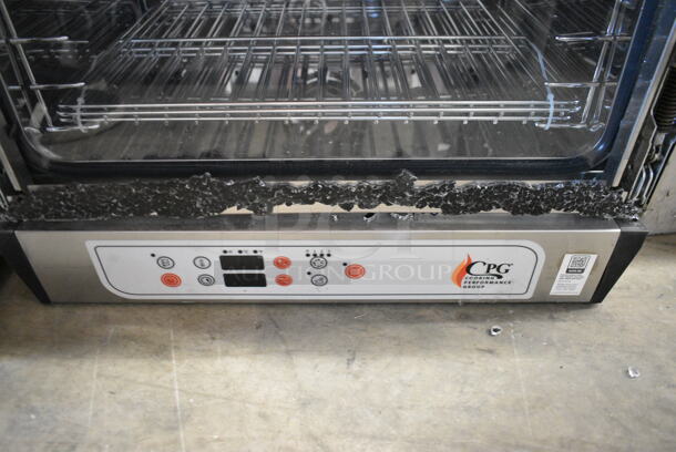 BRAND NEW SCRATCH AND DENT! Cooking Performance Group CPG 351COHD3A Stainless Steel Countertop Half Size Electric Powered Convection Oven. See Pictures for Broken Glass on Door. 110 Volts, 1 Phase. Tested and Working! - Image 5 of 8