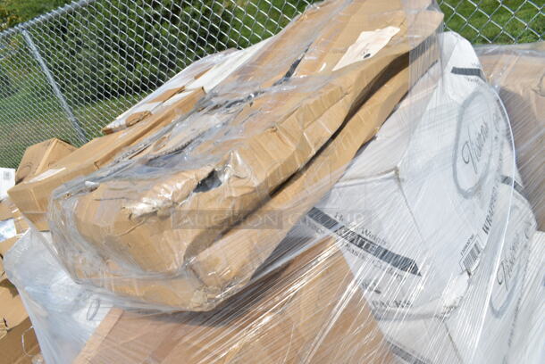 PALLET LOT of 28 BRAND NEW Boxes Including 3 Box 130ROLLKFSBK Visions 17" x 17" White Pre-Rolled Linen-Feel Napkin and Black Heavy Weight Plastic Cutlery Set - 100/Case, 3 Box 177ITD5GSMV Avantco ITD5-GS-MV 5 Gallon Slim Iced Tea Dispenser with Stainless Steel Valve, 500MFTN Lavex Natural Brown Kraft M-Fold (Multifold) Towel - 4000/Case, 760SOUP6WPA Choice 6 oz. White Double Poly-Coated Paper Food Cup with Vented Paper Lid - 250/Case, 500TW12 Choice 12 oz. Translucent Thin Wall Plastic Cold Cup - 1000/Case, 185403114D Beverage-Air 403-114D Stepped Divider for DW Series Bottle Coolers - 9 1/4" x 22 1/4". 28 Times Your Bid! - Image 9 of 12