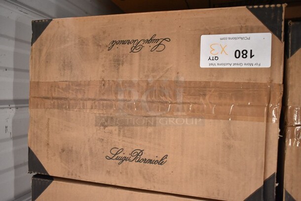 3 Boxes of 24 BRAND NEW! Bormioli Luigi C 142 ZX Michelangelo Masterpiece Wine Glasses. 3 Times Your Bid! - Image 2 of 3