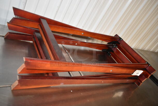 2 Wooden Serving Tray Stands. 2 Times Your Bid! - Image 4 of 4