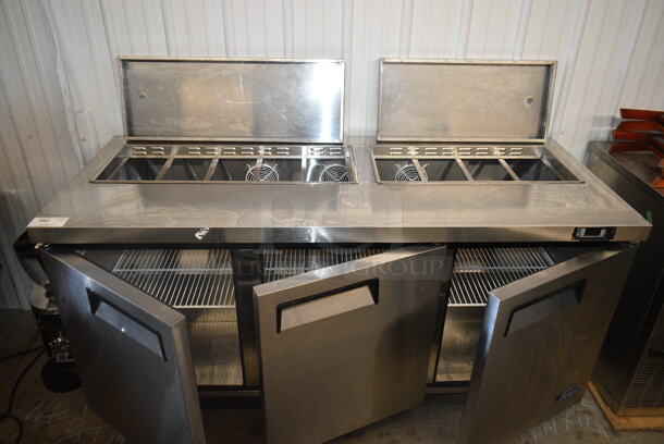 2017 Atosa MSF8304 Stainless Steel Commercial 3 Door Cooler on Commercial Casters. 115 Volts, 1 Phase. Tested and Working! - Image 2 of 10