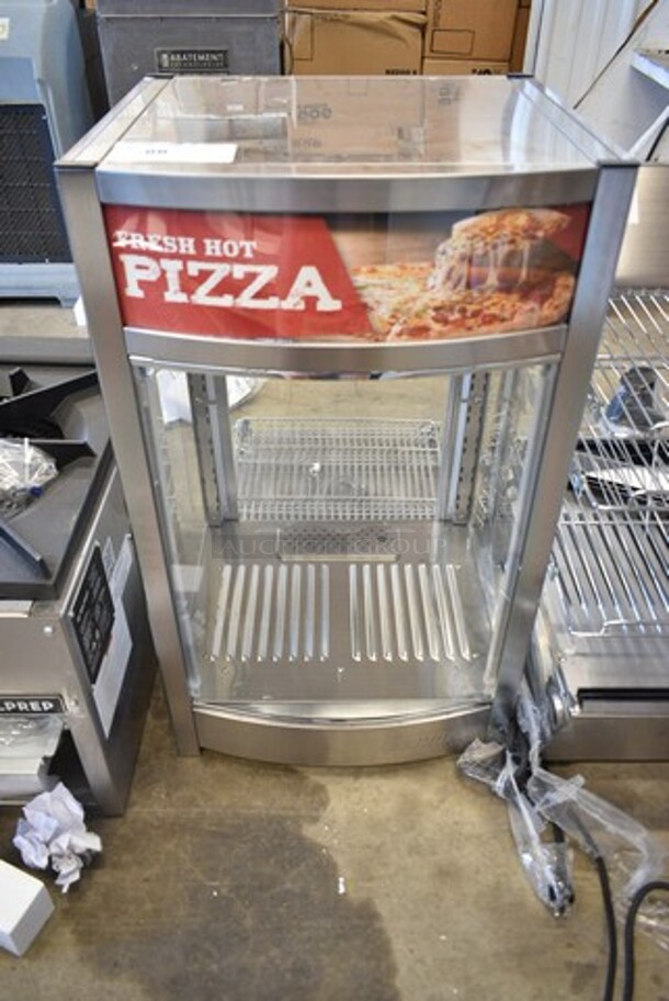 BRAND NEW SCRATCH AND DENT! ServIt 423PDW12D1S Stainless Steel Commercial 12" Full-Service Countertop Display Warmer with 4 Shelves. 120 Volts, 1 Phase. Tested and Working! - Image 2 of 8
