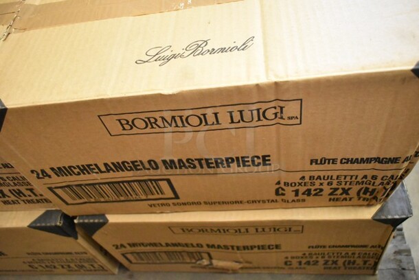 4 Boxes of 24 BRAND NEW! Bormioli Luigi C 142 ZX Michelangelo Masterpiece Wine Glasses. 4 Times Your Bid! - Image 2 of 2
