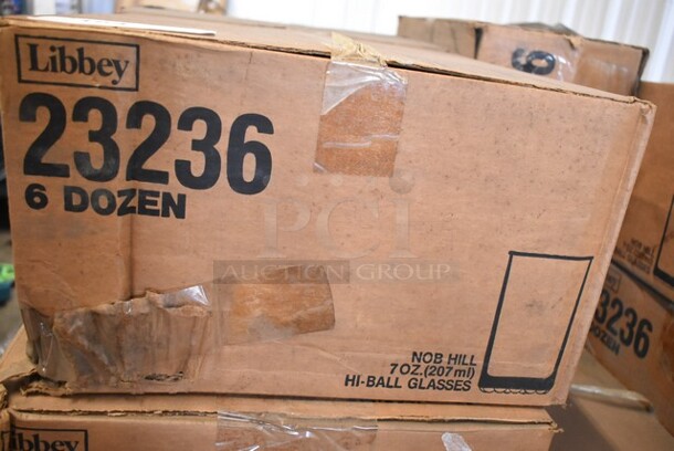 5 Boxes of 72 BRAND NEW! Libbey 23236 Nob Hill 7 oz Hi Ball Glasses. 5 Times Your Bid! - Image 2 of 3