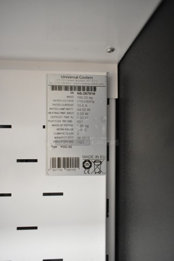2019 Universal Coolers Metal Commercial Open Grab N Go Merchandiser. 115 Volts, 1 Phase. Tested and Does Not Power On - Image 10 of 10