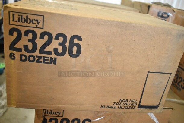 7 Boxes of 72 BRAND NEW! Libbey 23236 Nob Hill 7 oz Hi Ball Glasses. 7 Times Your Bid! - Image 2 of 3