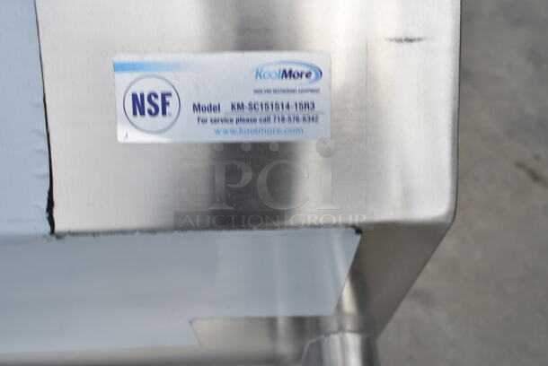 BRAND NEW SCRATCH AND DENT! KoolMore KM-SC151514-15R3 63 in. Three Compartment Commercial Sink, Bowl Size 15x15x14, 18-Gauge Stainless-Steel with Right Drainboard - Image 3 of 6