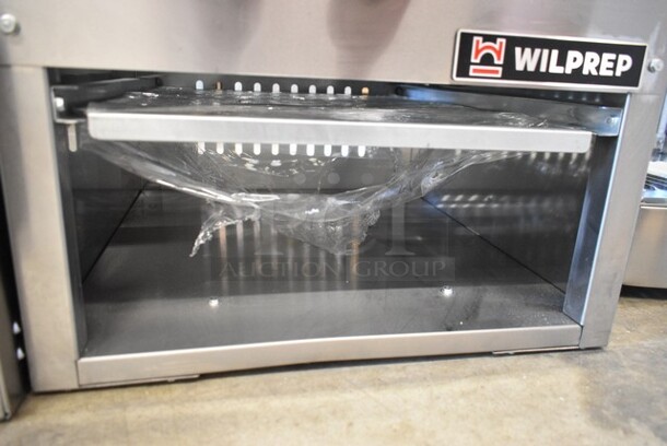 BRAND NEW SCRATCH AND DENT! Wilprep WP-SP-1 Stainless Steel Commercial Countertop Propane Gas Powered Single Burner Stock Pot Range. 80,000 BTU.   - Image 3 of 9