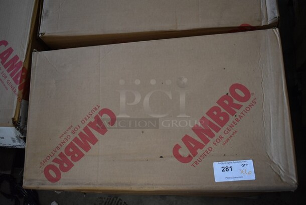 6 BRAND NEW! Cambro CD1327110 300 lb. Black Camdolly Milk Crate Dolly. 6 Times Your Bid!  - Image 2 of 3