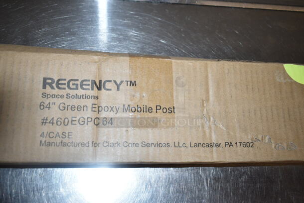 5 BRAND NEW SCRATCH AND DENT! Items Including Regency 460EGPC64 64" NSF Green Epoxy Mobile Shelving Post, 243968 17 Slot Black Shelf Liner, Cutting Board. 5 Times Your Bid!  - Image 3 of 8