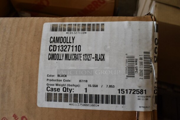 6 BRAND NEW! Cambro CD1327110 300 lb. Black Camdolly Milk Crate Dolly. 6 Times Your Bid!  - Image 3 of 3