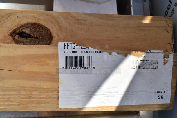 BRAND NEW SCRATCH AND DENT! Advance Tabco FFTG-1284 84"x12" Stainless Steel Floor Trough - Image 5 of 6