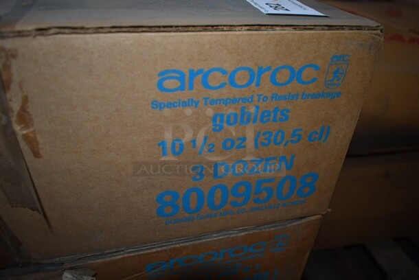 3 Boxes of 36 BRAND NEW! Arcoroc 8009508 Petale 10.5 oz Goblet Glasses. 3 Times Your Bid!  - Image 4 of 4