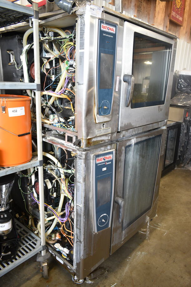 2 2019 Rational Stainless Steel Commercial Combitherm Self Cooking Center Convection Ovens on Commercial Casters. Top Model: SCC WE 62. Bottom Model: SCC WE 102. 480 Volts, 3 Phase. 2 Times Your Bid! - Image 2 of 10