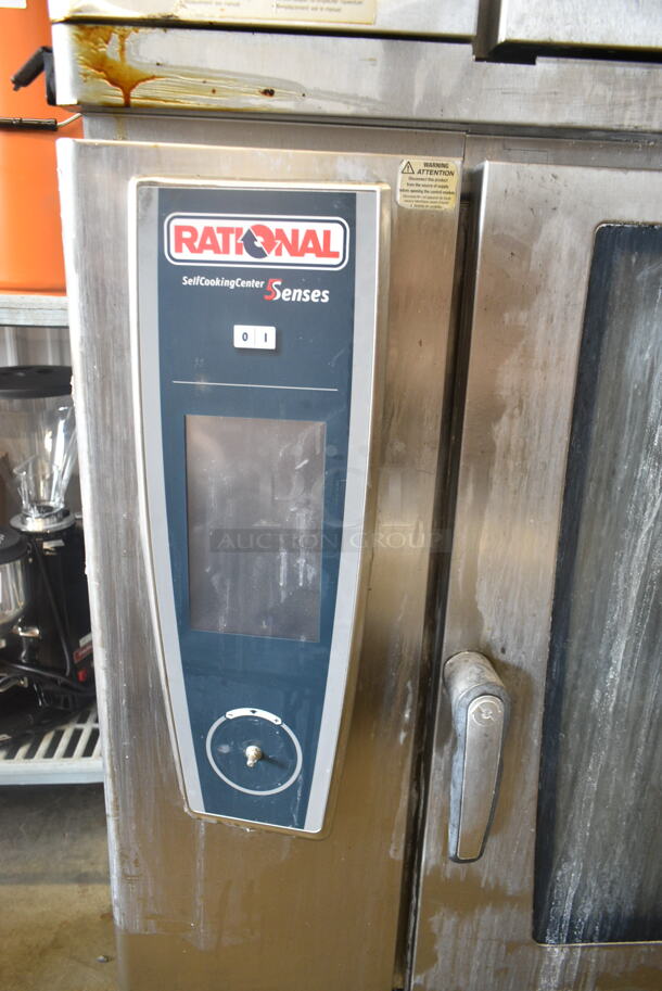 2 2019 Rational Stainless Steel Commercial Combitherm Self Cooking Center Convection Ovens on Commercial Casters. Top Model: SCC WE 62. Bottom Model: SCC WE 102. 480 Volts, 3 Phase. 2 Times Your Bid! - Image 4 of 10