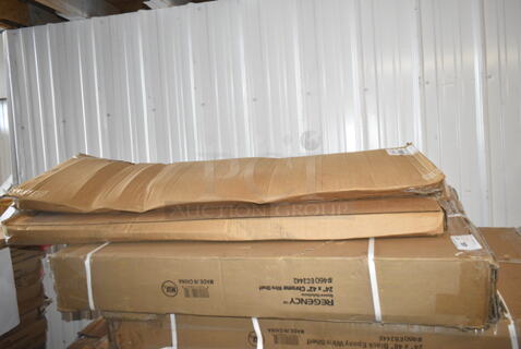 3 BRAND NEW SCRATCH AND DENT! Items Including Regency 460EC2442 24" x 42" NSF Chrome Wire Shelf, Two Box 243968 17 Slto Black Shelf Liner. 3 Times Your Bid! 