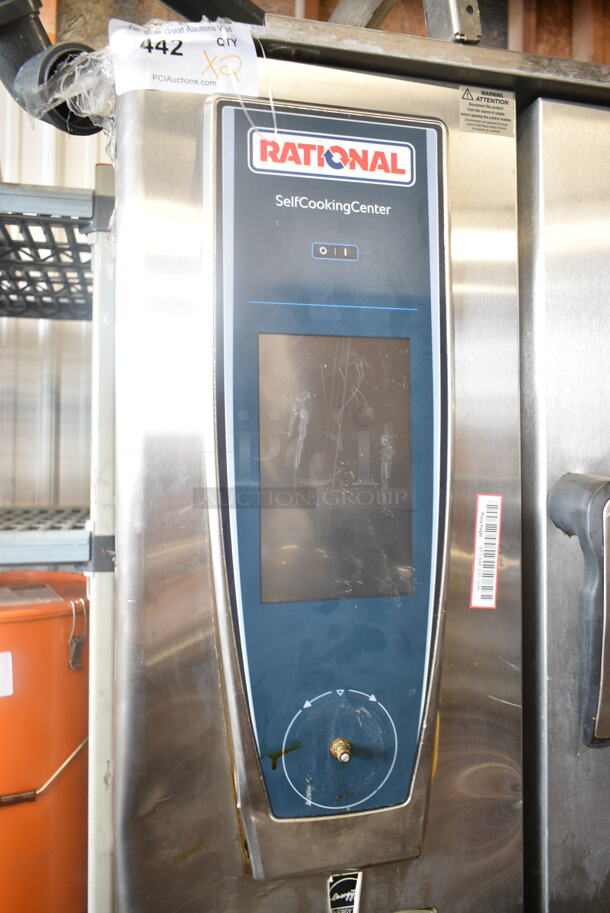 2 2019 Rational Stainless Steel Commercial Combitherm Self Cooking Center Convection Ovens on Commercial Casters. Top Model: SCC WE 62. Bottom Model: SCC WE 102. 480 Volts, 3 Phase. 2 Times Your Bid! - Image 5 of 10
