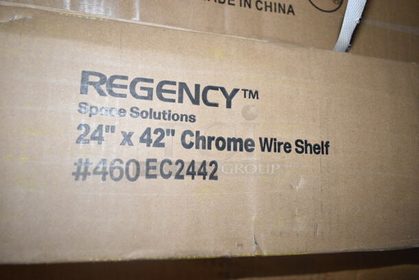 3 BRAND NEW SCRATCH AND DENT! Items Including Regency 460EC2442 24" x 42" NSF Chrome Wire Shelf, Two Box 243968 17 Slto Black Shelf Liner. 3 Times Your Bid!  - Image 3 of 5