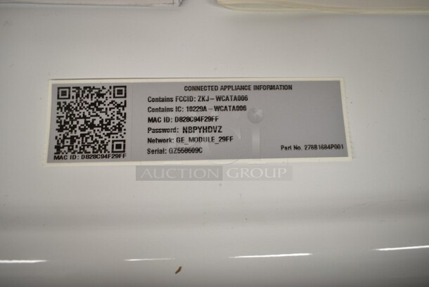 BRAND NEW SCRATCH AND DENT! General Electric GE VTD52EASR0WB Metal 7.4 cu. ft. Front Load Electric Commercial Dryer - Free Use / App Payment. 120/208-240 Volts, 1 Phase.  - Image 6 of 7