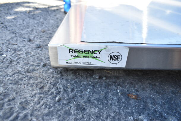 BRAND NEW SCRATCH AND DENT! Regency 600ST3072R Stainless Steel Counter w/ Sink Basin. No Legs.  - Image 5 of 5